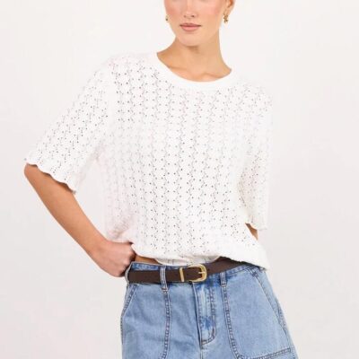 Ivy + Jack Kindly Mid Blue Pocket Front Denim Shorts
