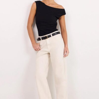 Ivy + Jack Tradition Ecru Stretch Soft Barrel Jeans