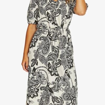 Jump Bohemia Short Sleeve Tie Dress