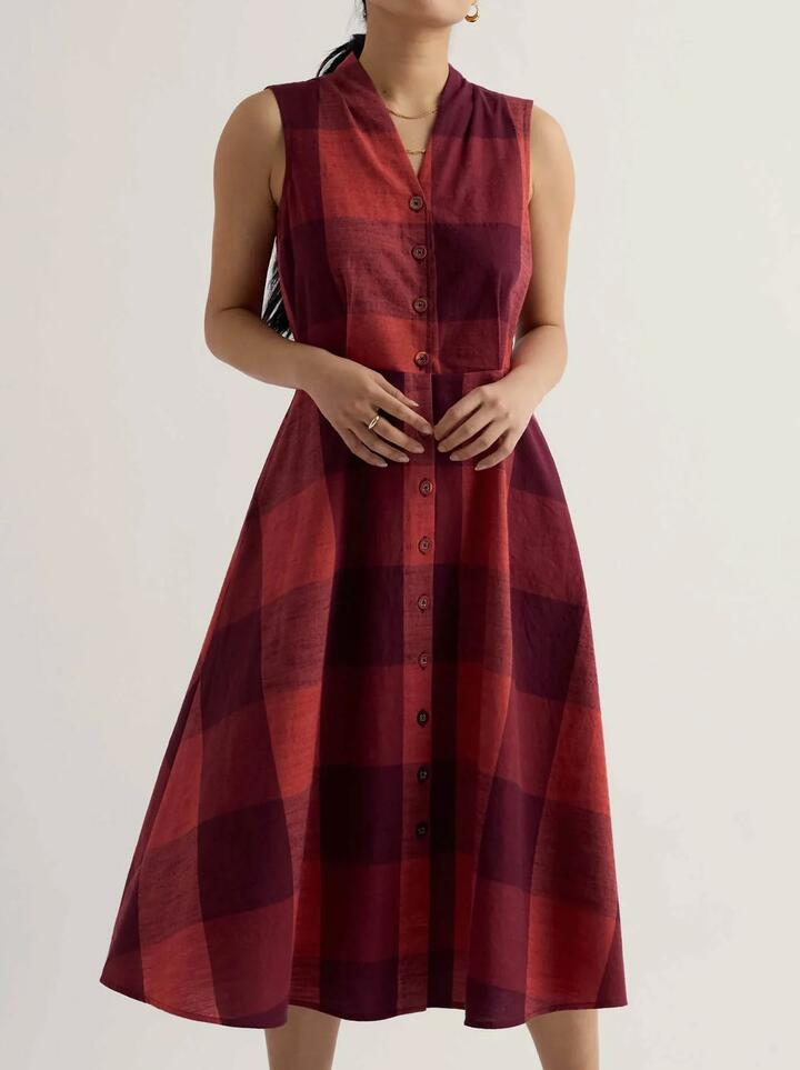 Seasalt Sleeveless Carved Wood Dress
