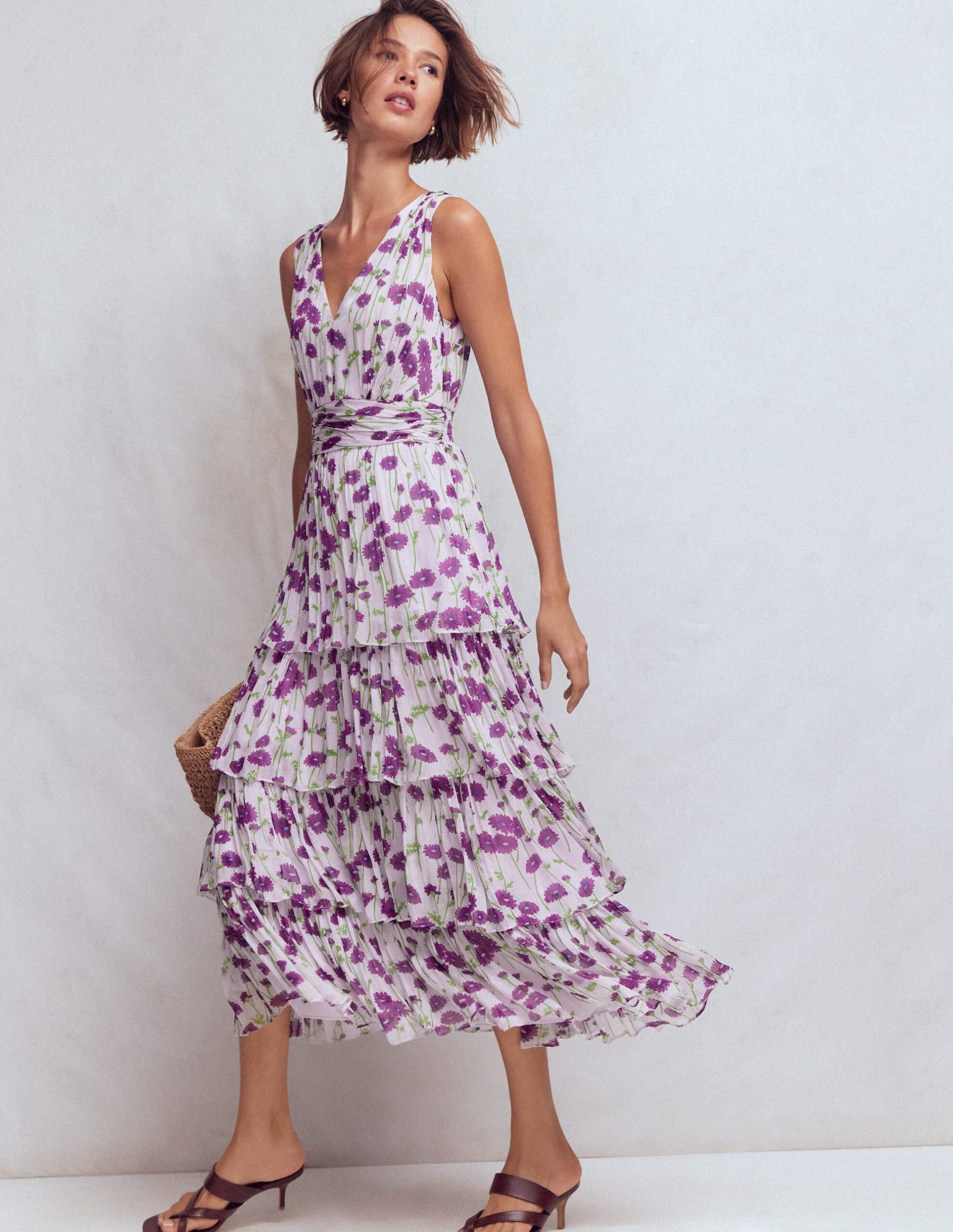 Boden Tiered Sleeveless Dress