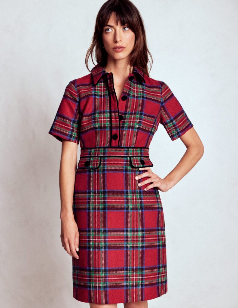 Boden Eda Check Shift Dress