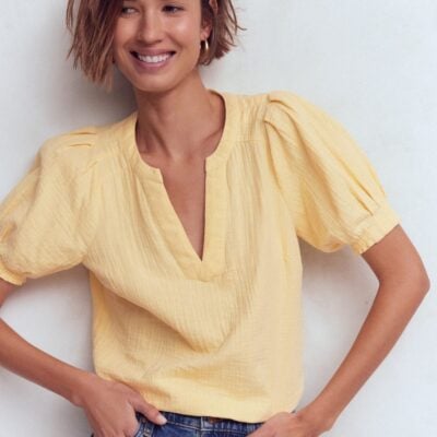 Boden Rae Double Cloth Top