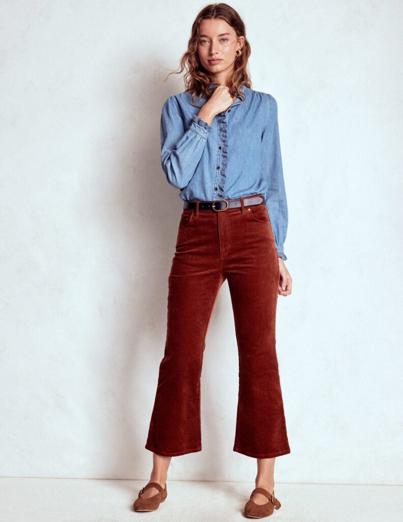 Boden 5-pocket Cord Kick Jeans