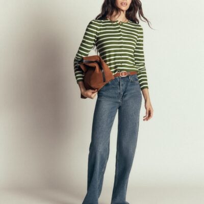 Boden Iris Puff Sleeve Mariner