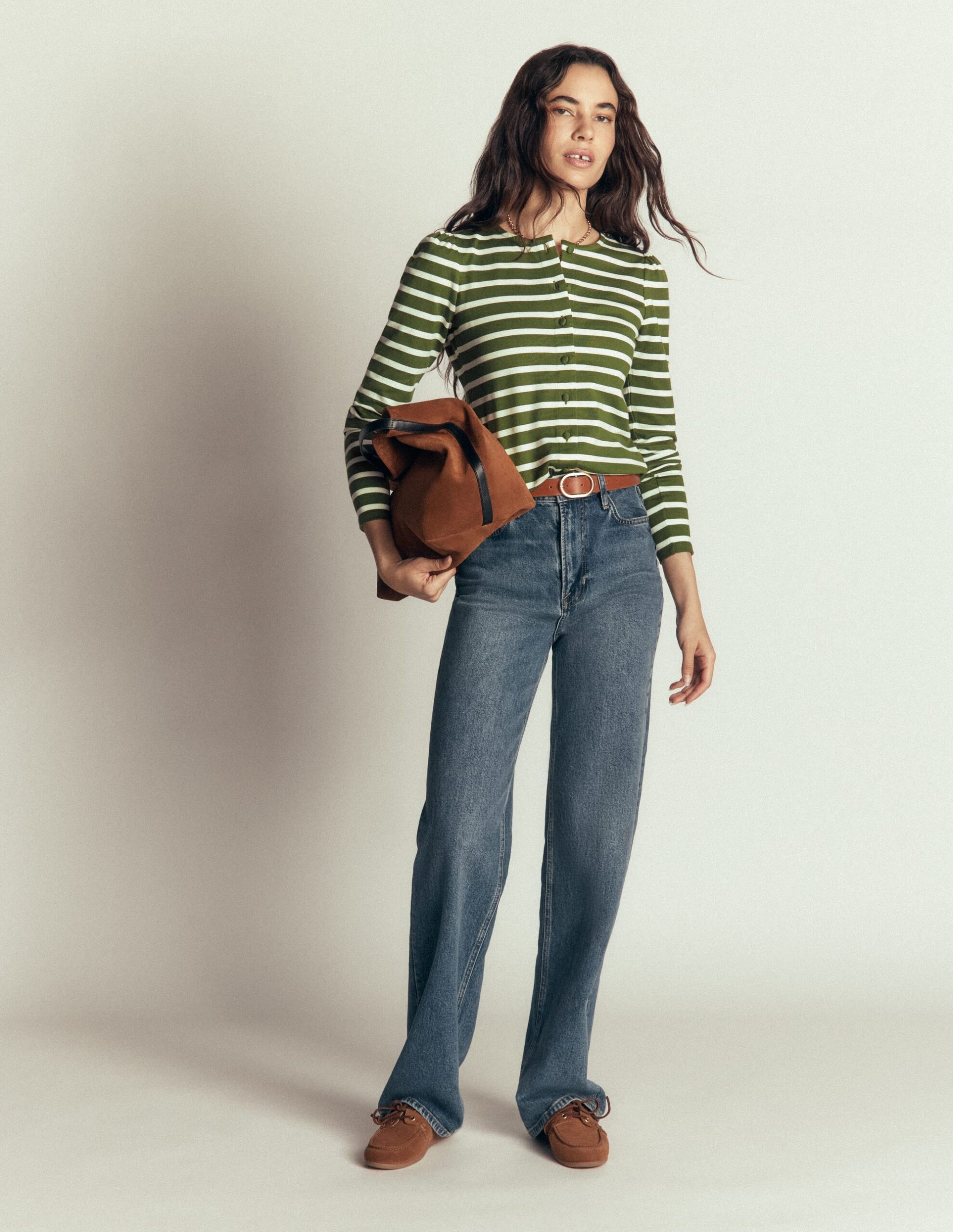 Boden Iris Puff Sleeve Mariner