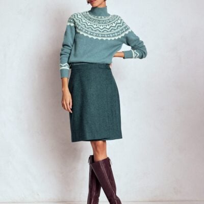 Boden Helen Wool Kilt Skirt