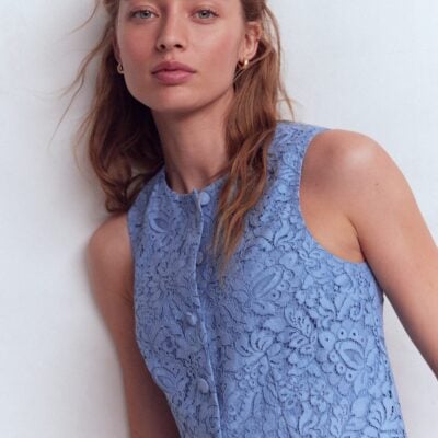 Boden Andrea Lace Shell Top