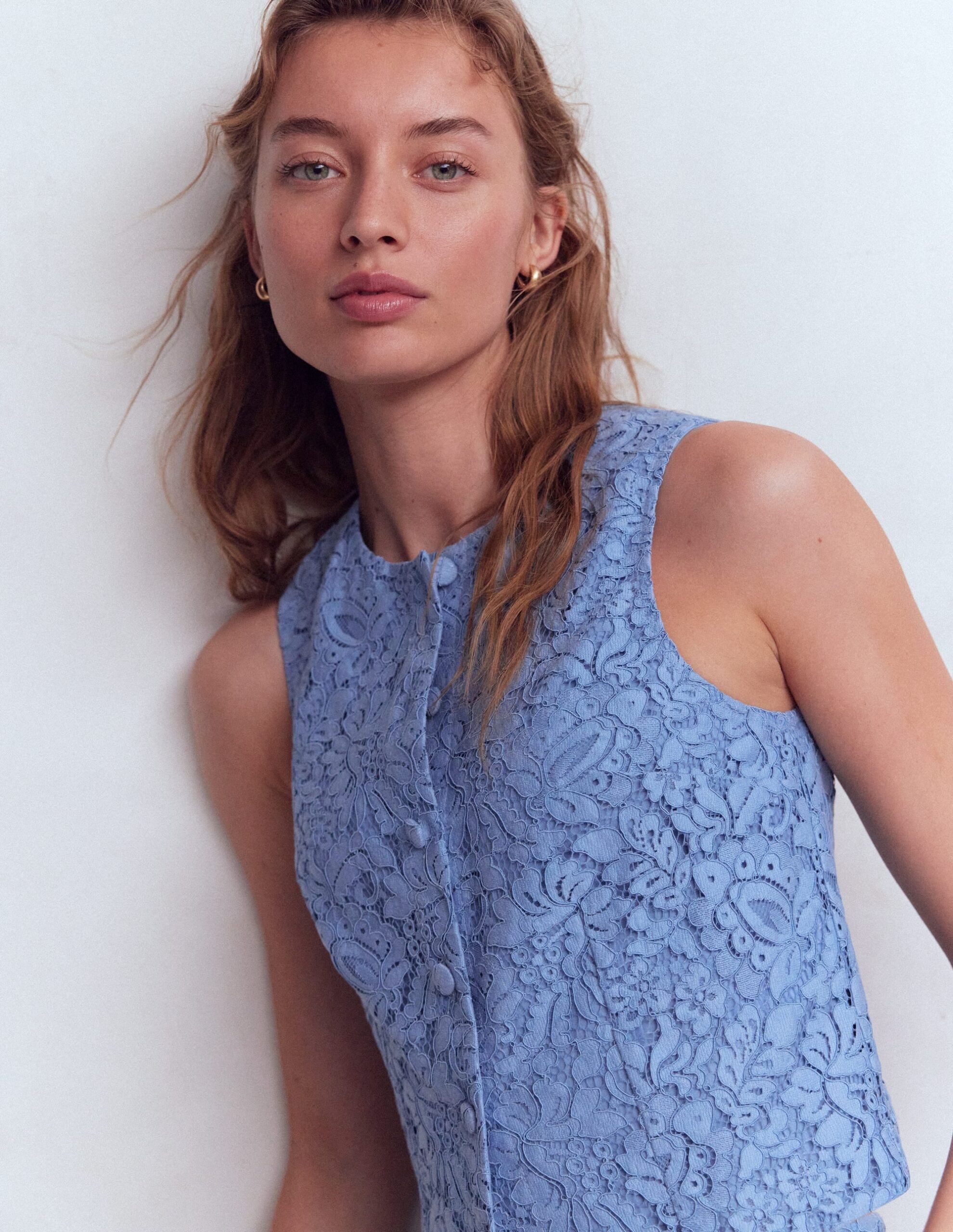 Boden Andrea Lace Shell Top