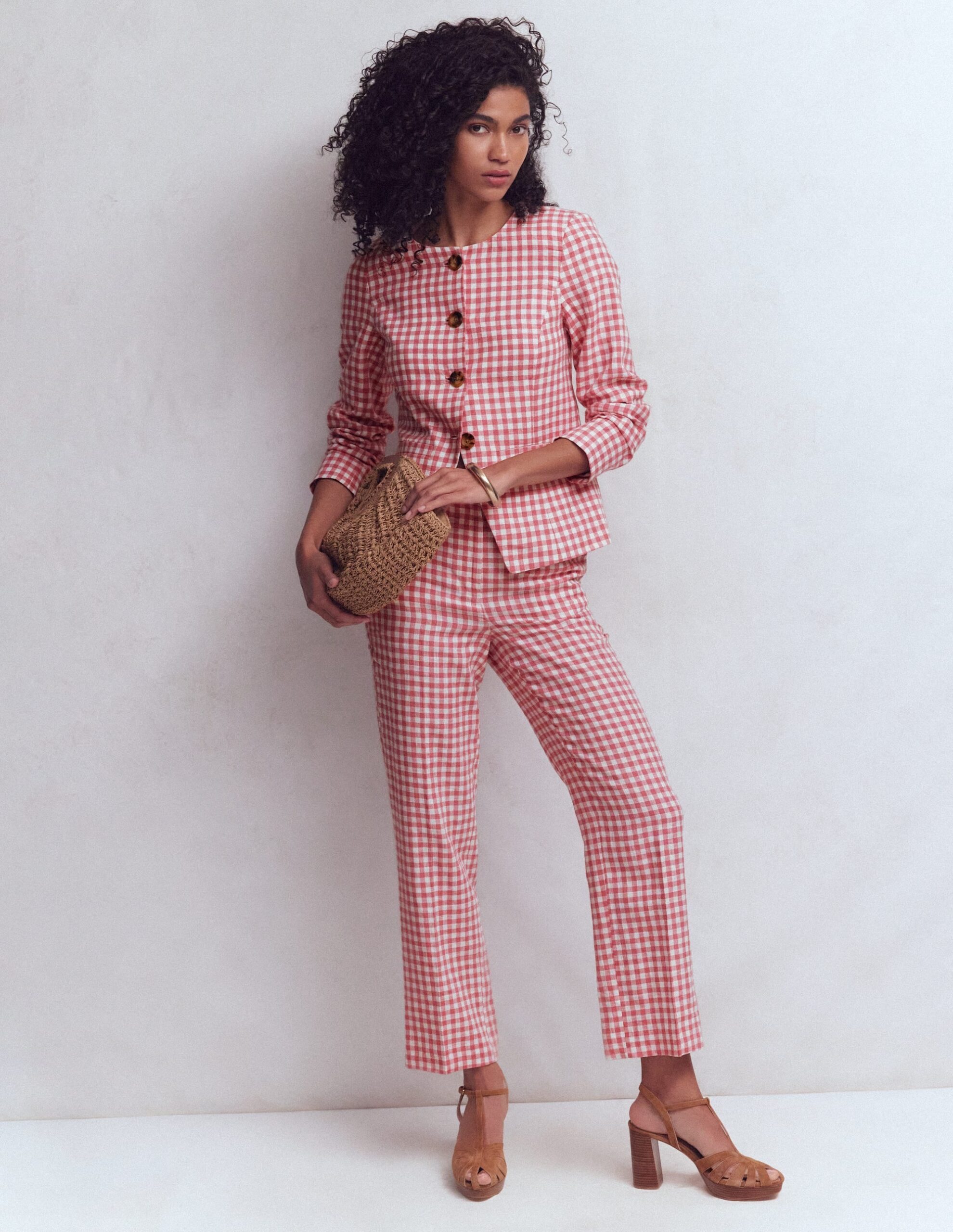Boden Canonbury 7/8 Linen Trousers