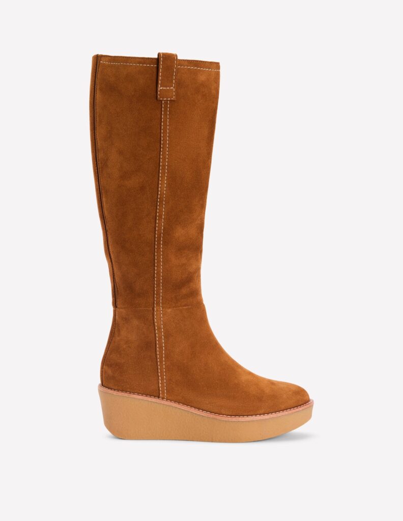 Boden Knee High Wedge Boots