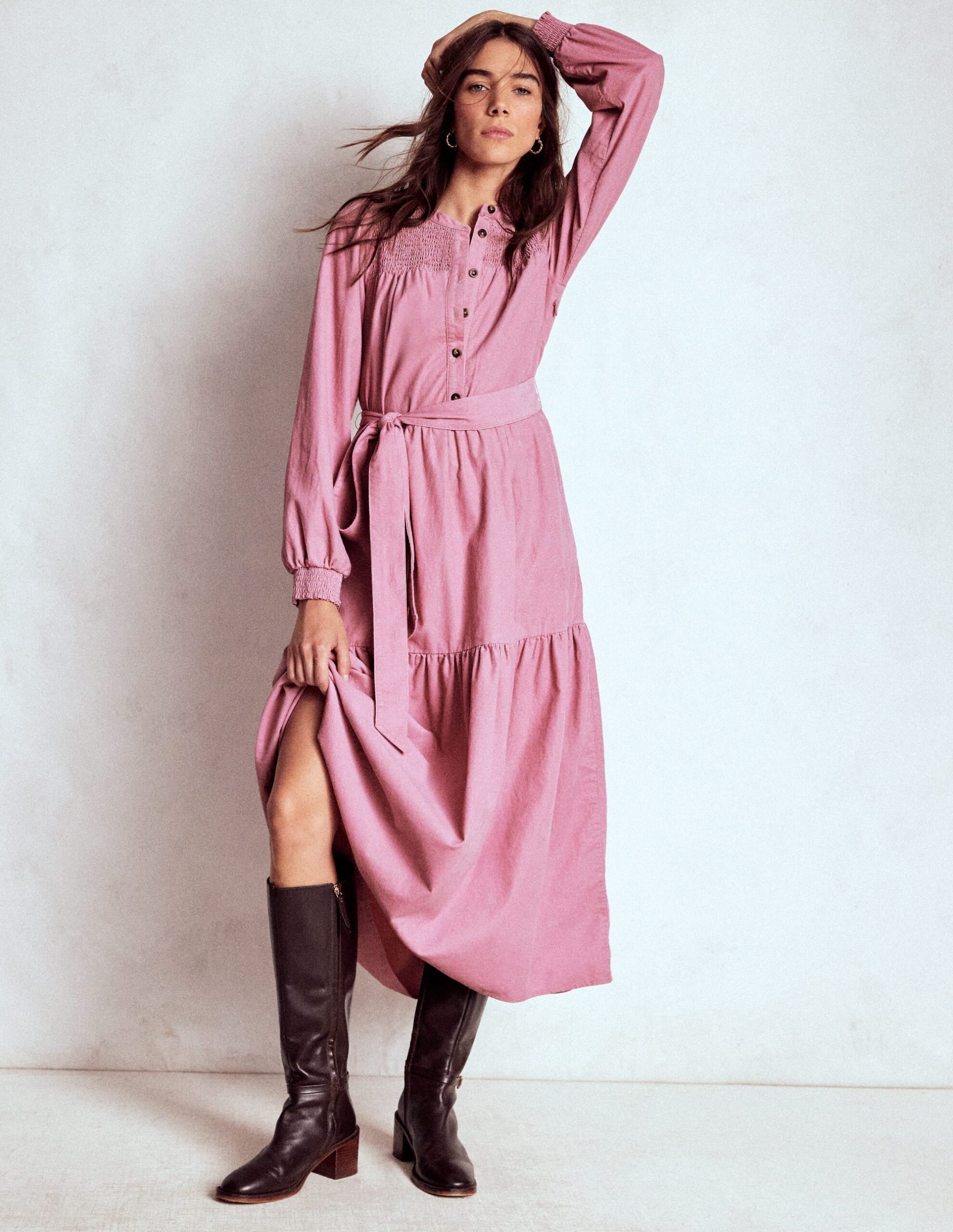 Boden Cecily Cord Midi Dress
