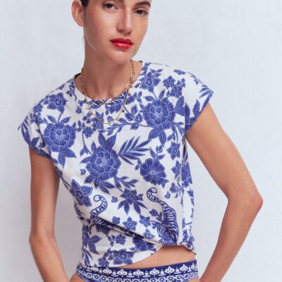 Boden Louisa Cotton Slub T-shirt