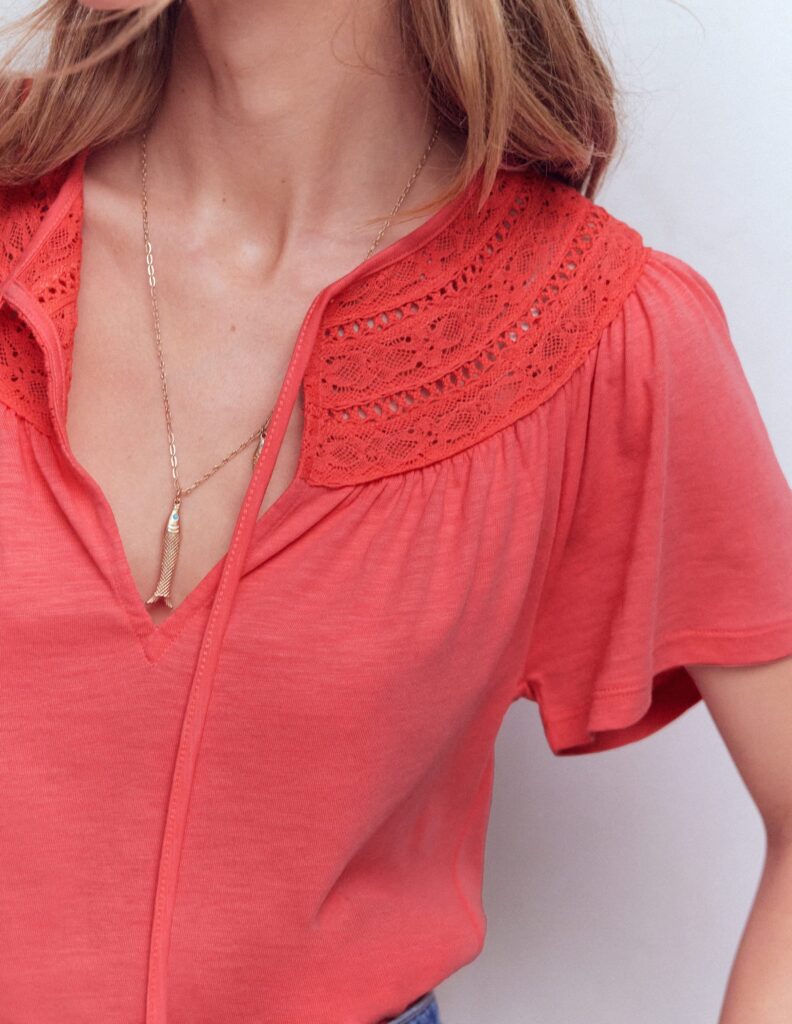 Boden Edi Trim Detail T-shirt