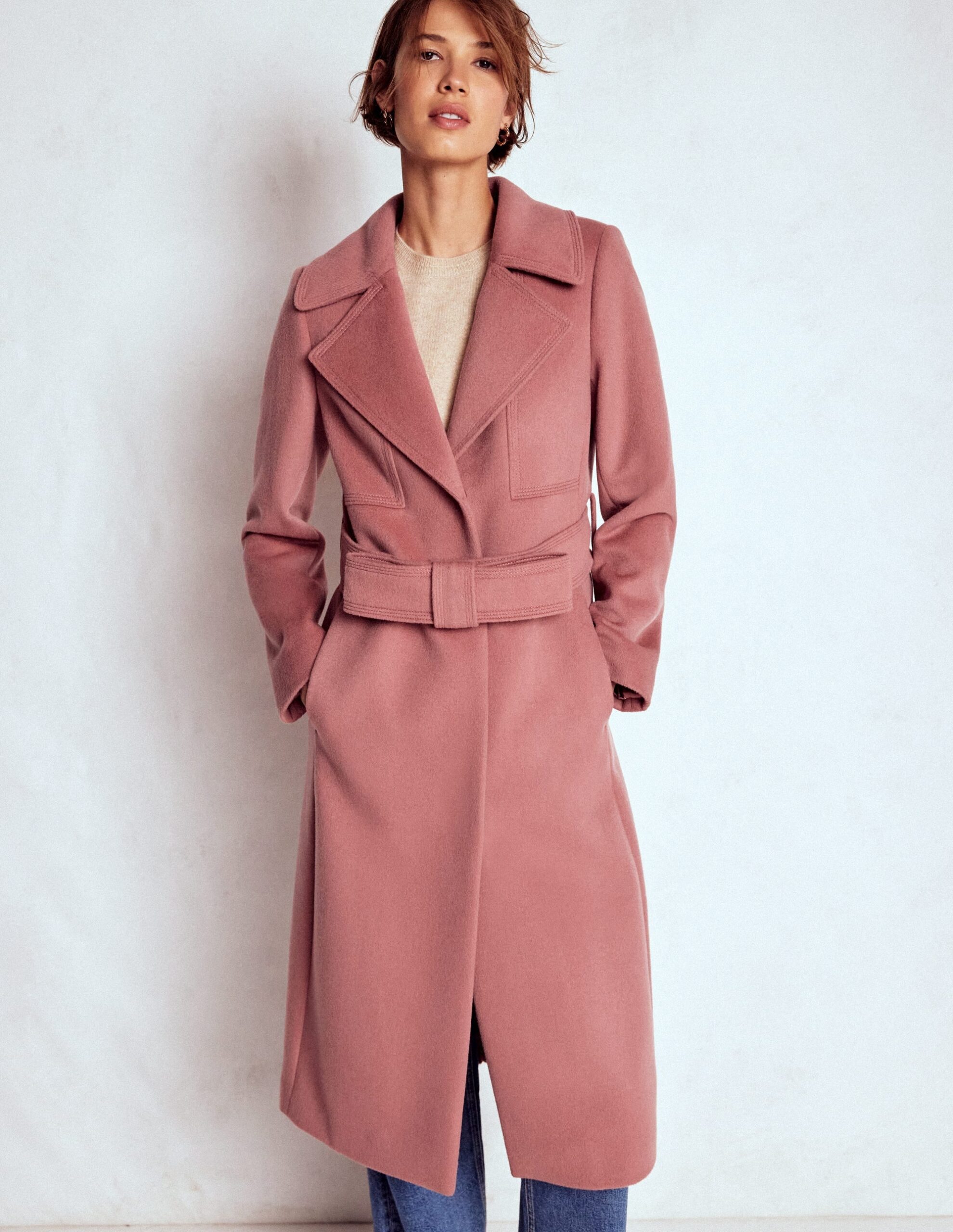 Boden Bow Front Coat