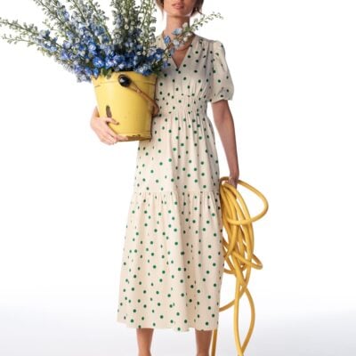 Boden Irene Puff Sleeve Cotton Dress