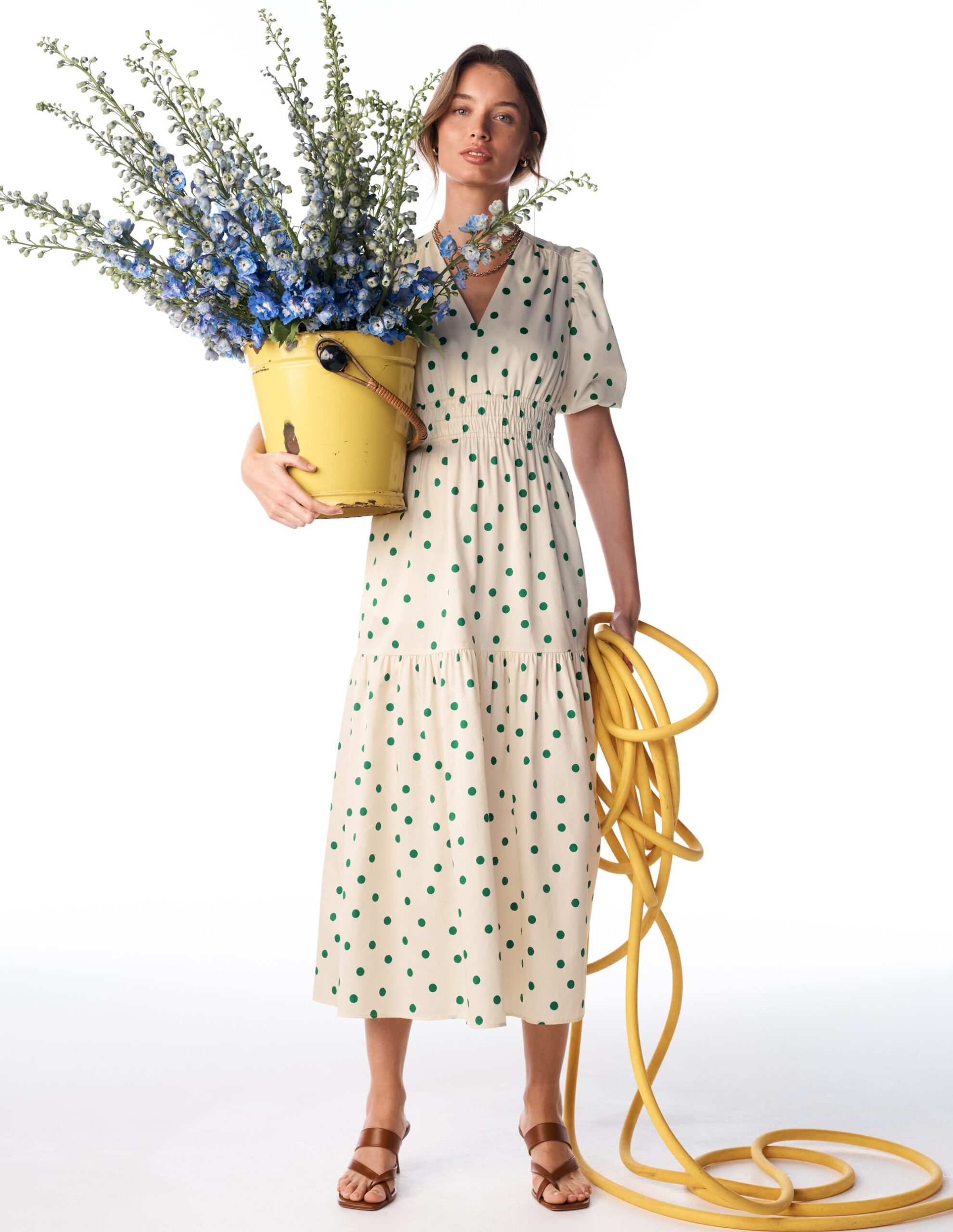 Boden Irene Puff Sleeve Cotton Dress