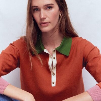 Boden Lara Cotton Henley Jumper
