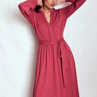 Boden Naomi Long Sleeve Jersey Dress