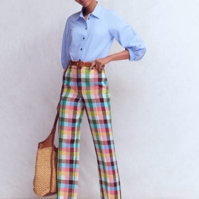 Boden Women's Canonbury 7/8 Linen Trousers