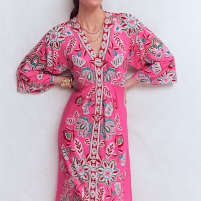 Boden Nell Kimono Midi Jersey Dress