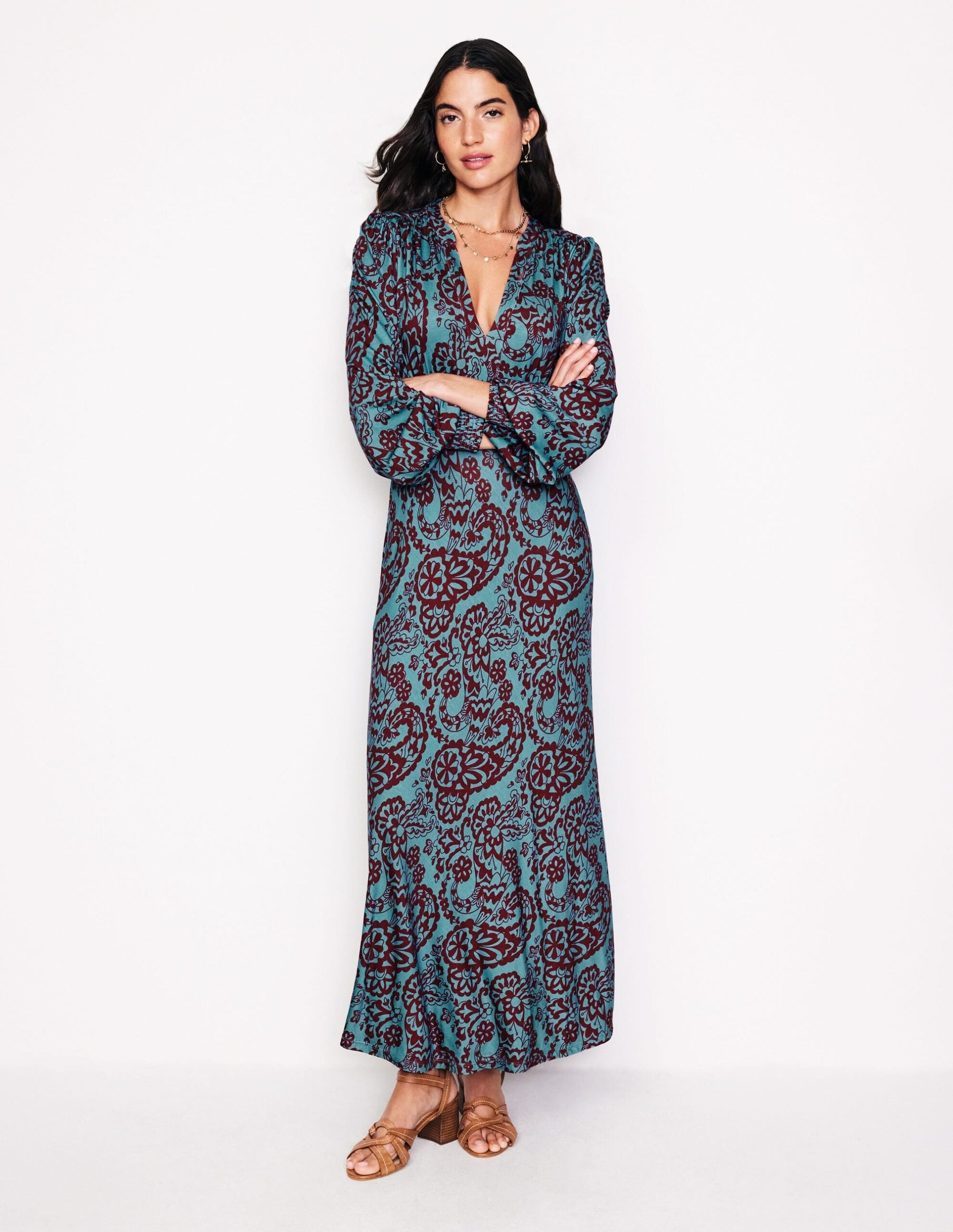 Boden Georgia Jersey Midi Dress