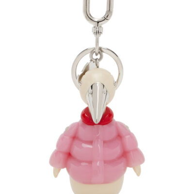 Moncler Pink 'Mon Duck' Bag Charm