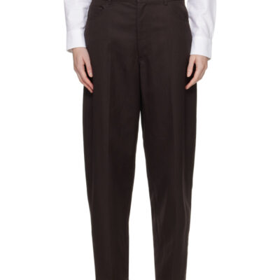 Monica Cordera Brown Carrot Trousers