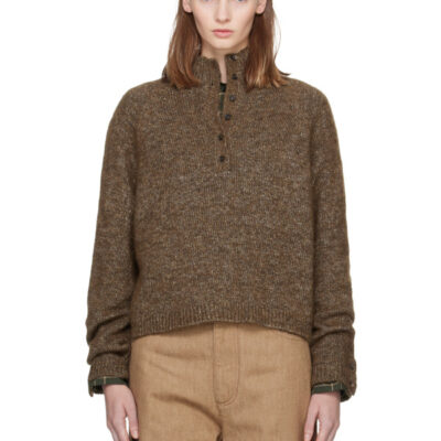 Monica Cordera Khaki Melange Polo