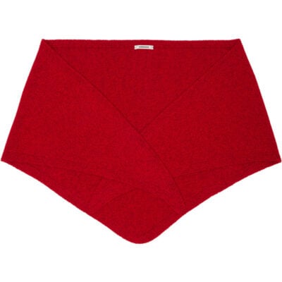 Monica Cordera Red Merino & Cashmere Maxi Bandana