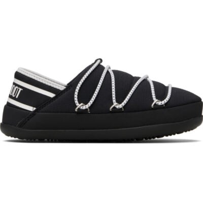 Moon Boot Black Icon Slipper Loafers