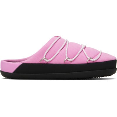 Moon Boot Pink Soft Slipper Loafers