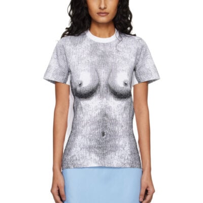 Moschino SSENSE Exclusive White Stretch Cotton Jersey T-shirt