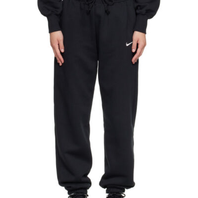 Nike Black Sportswear Phoenix Fleece High-Waisted Oversized Sweatpants