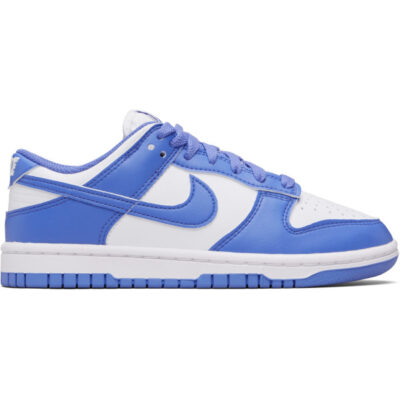 Nike White & Purple Dunk Low Sneakers