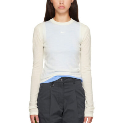 Nike White Sportswear Airreverent Long-Sleeve T-shirt