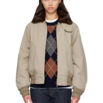 Nothing Written Beige Maison Pilot Jacket