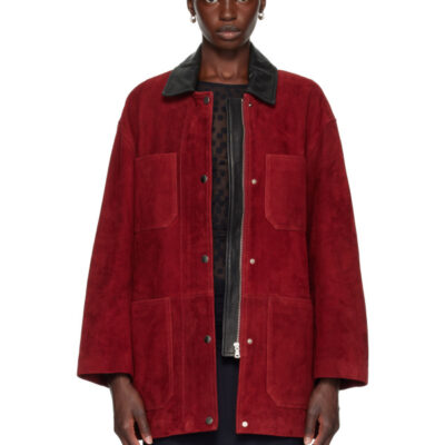 Nour Hammour Red Barn Suede Jacket