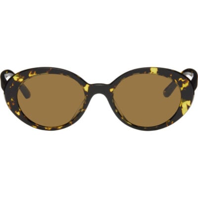 Oliver Peoples Black & Yellow Lumar Sunglasses