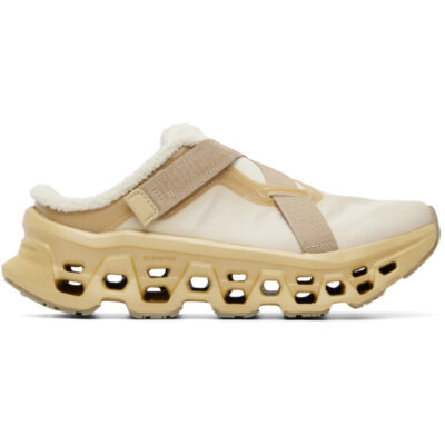 On Running Beige FKA twigs Edition Cloudmonster 3 Mule Sneakers