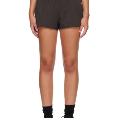 On Running Brown Performance Volt Running Shorts