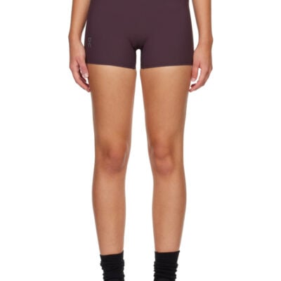 On Running Purple Zero Tight Running Shorts