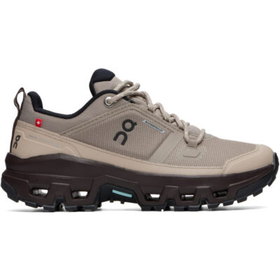On Running Taupe Cloudrock Low Waterproof Sneakers