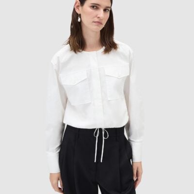 Oroton Pocket Detail Bomber Shirt