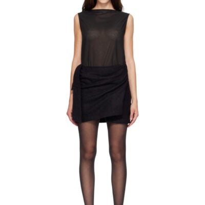 Our Legacy Black Twisted Minidress