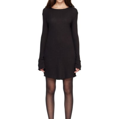 Our Legacy Black Two Face Minidress