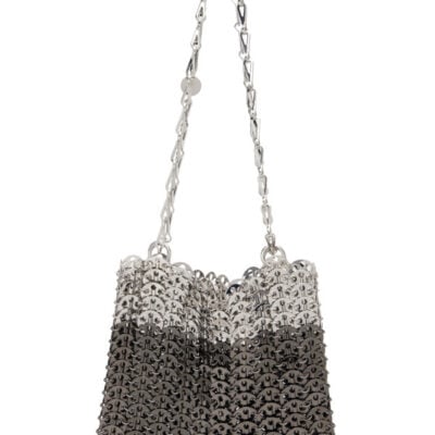 Paco Rabanne Black & Silver 1969 Skyline Bag