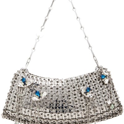 Paco Rabanne Silver Signature Jewels 1969 Clutch Bag