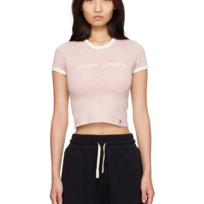 Palm Angels Pink Hollywood Slim T-shirt