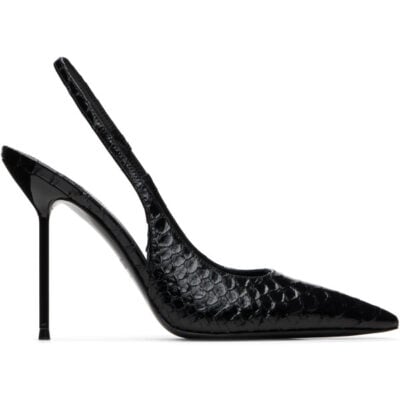 Paris Texas Black Lidia Slingback 105 Heels